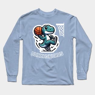 Basketball Dinosaur Dunkasaurus Rex Long Sleeve T-Shirt
